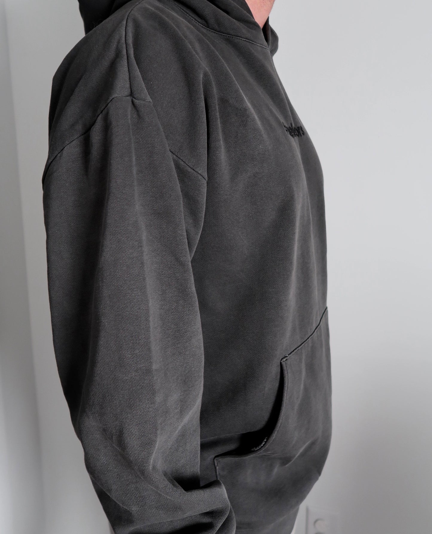 #noelevators pigment black hoodie (pre-order)