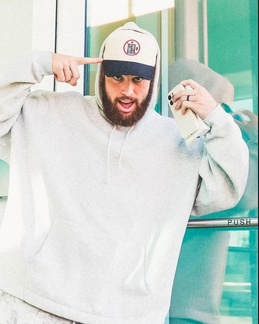 No Elevators Black Brim Hat